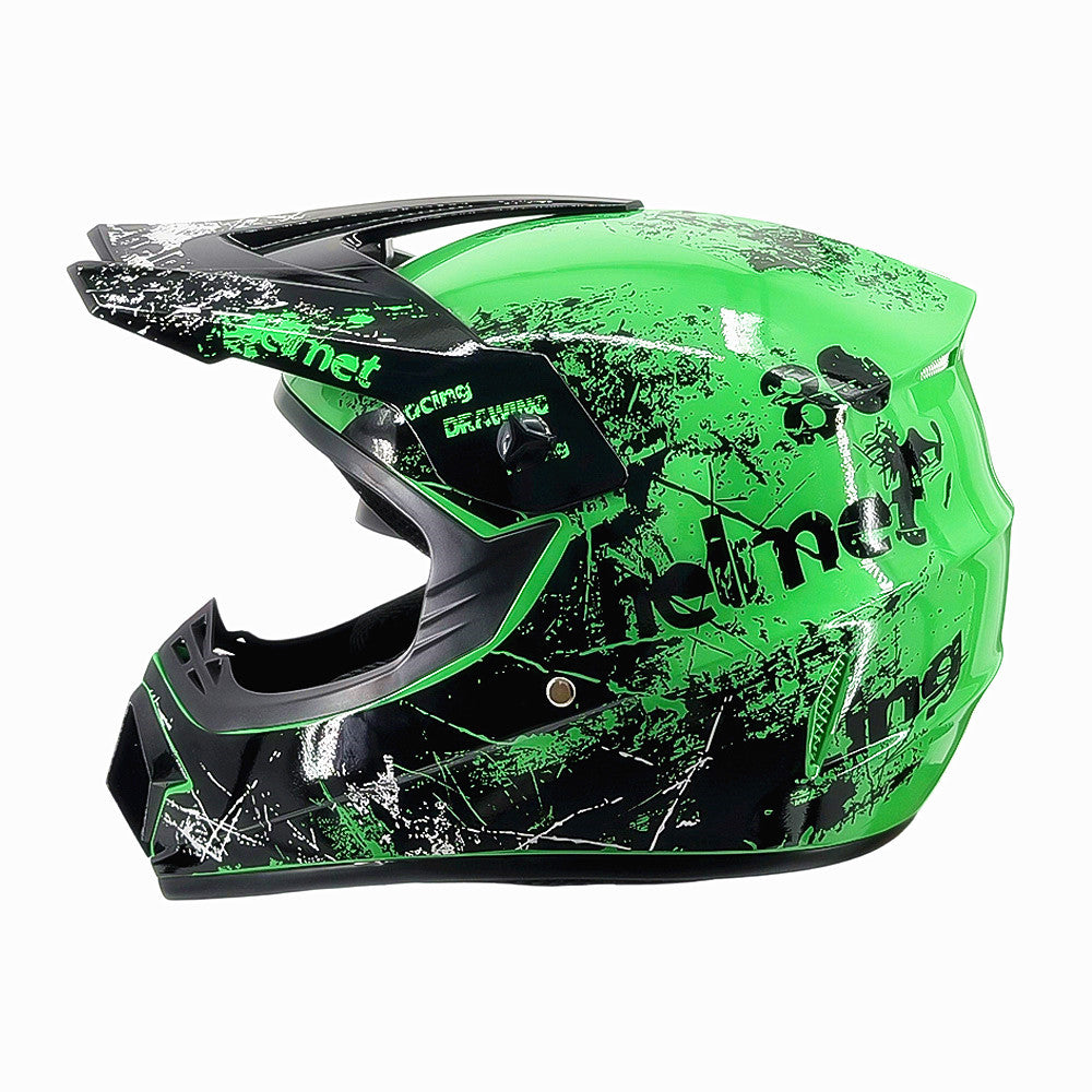 full-face motocross helmet with extended visor and reinforced chin guard Stornfield