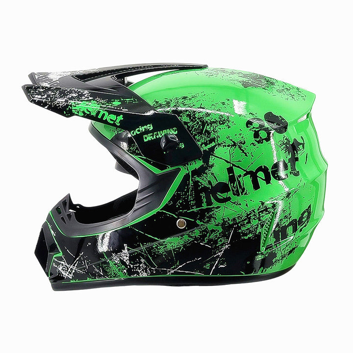 full-face motocross helmet with extended visor and reinforced chin guard Stornfield