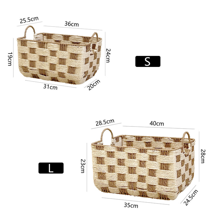 Basket with decorative honeycomb design Stornfield