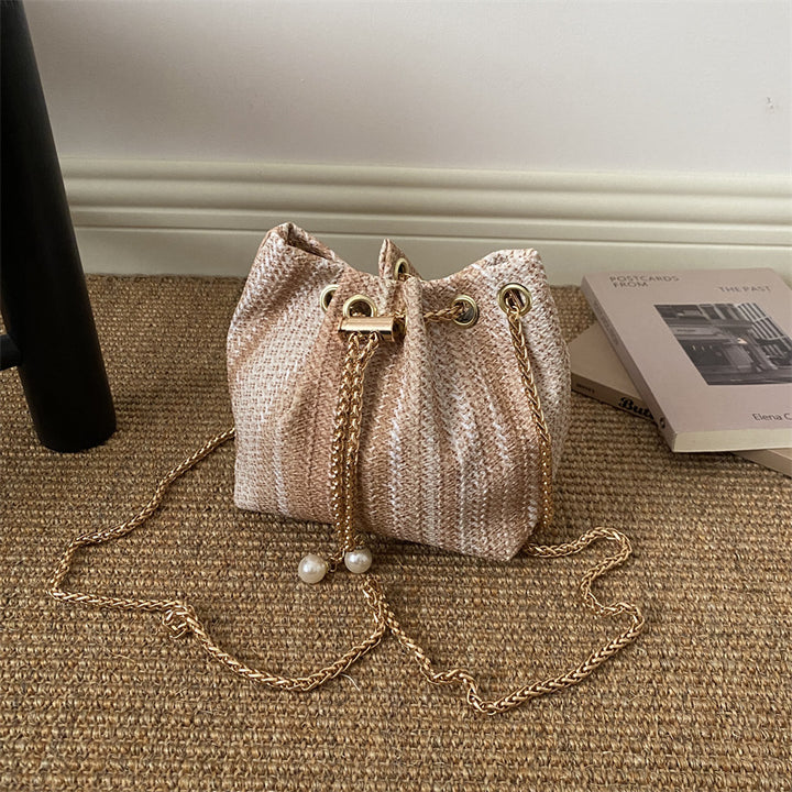 Artistic Woven Bucket Bag