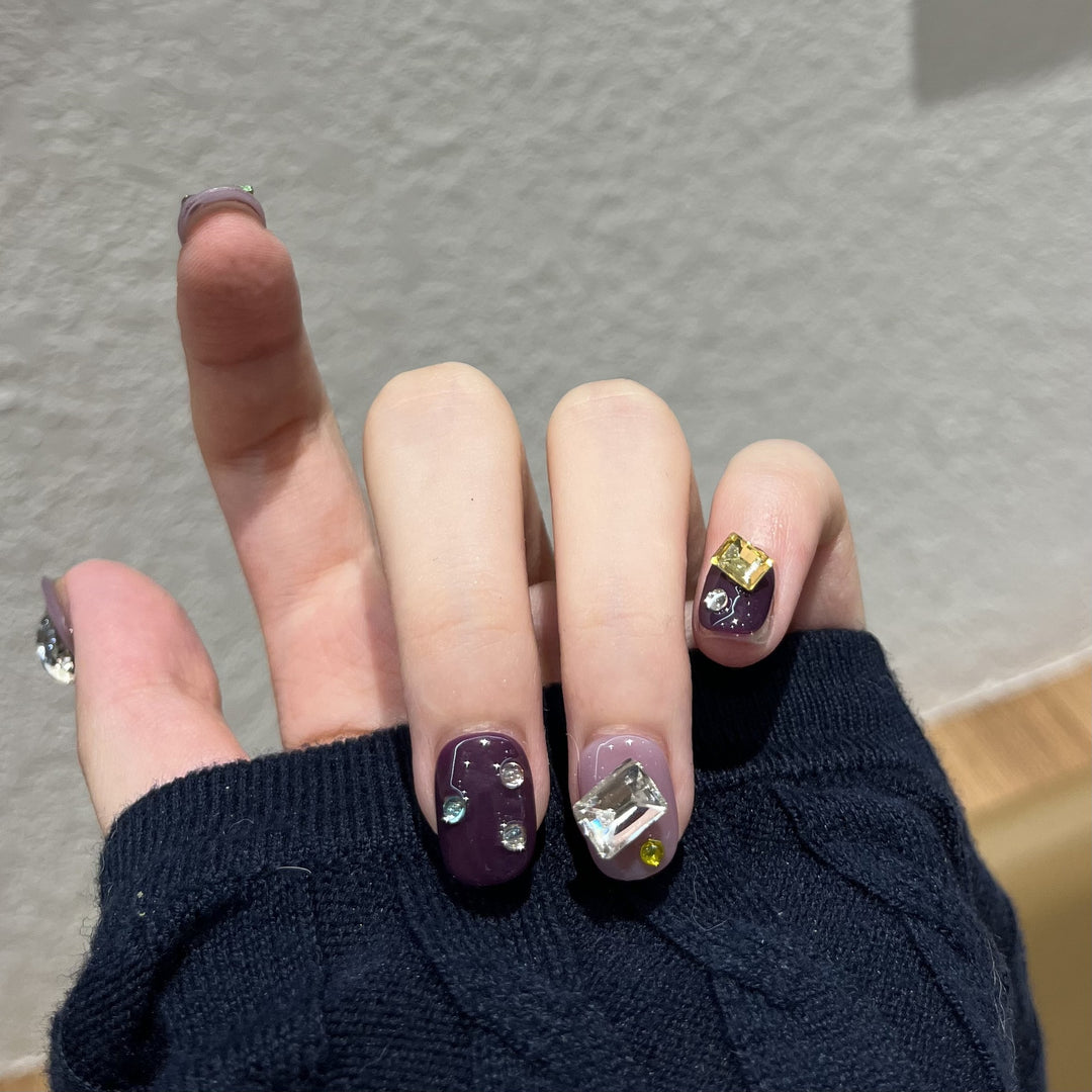 Reusable Gemstone Press-On Nail Art Stornfield
