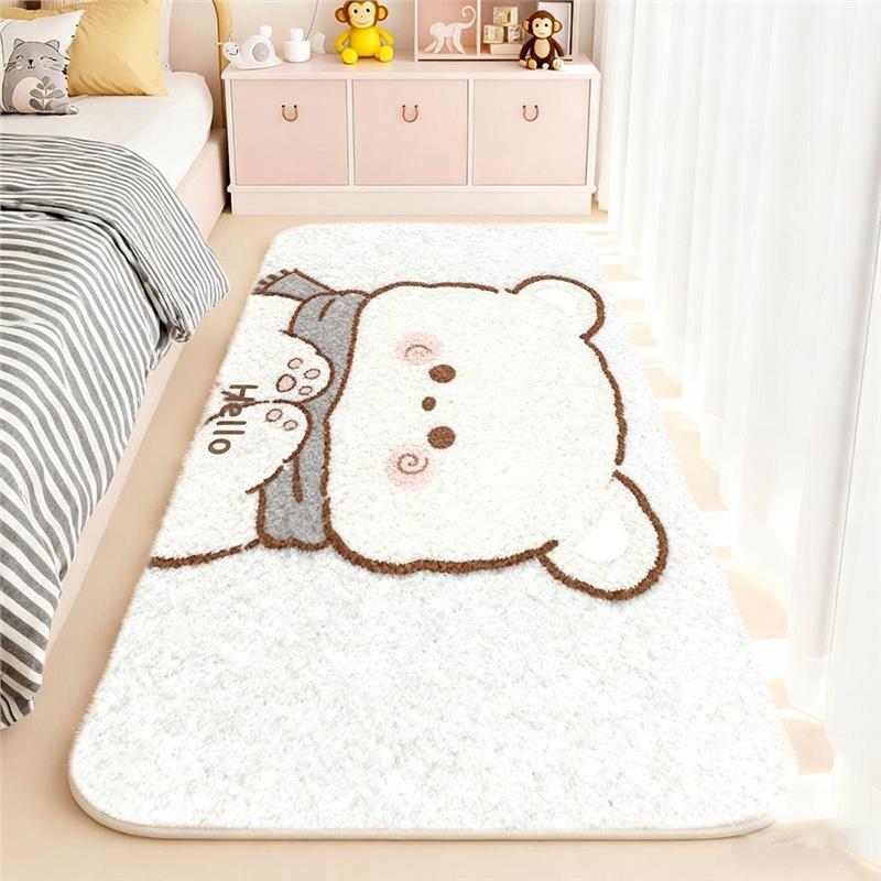 Cute Bunny-Themed Floor Mat
