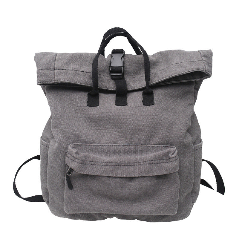 Stylish Roll-Top Canvas Backpack Stornfield