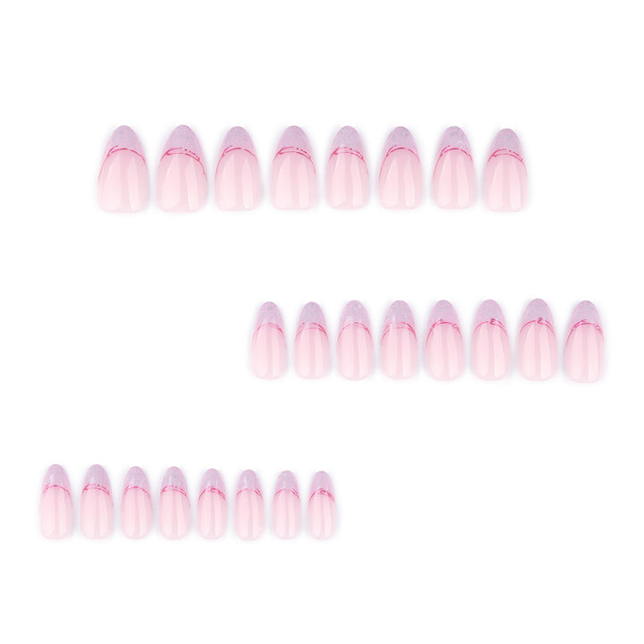 Artful Stiletto Nails with Glitter and Ombre Design Stornfield