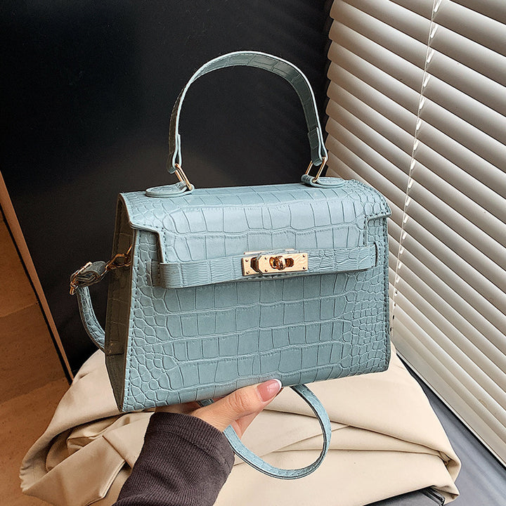 Luxurious Crocodile Embossed Handbag