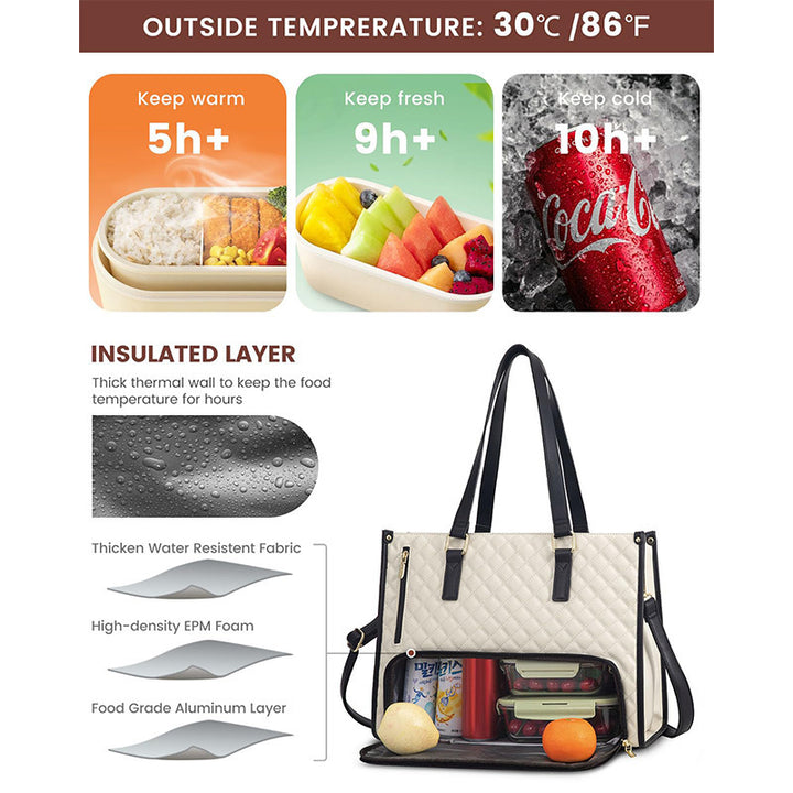 Insulated Multi-Compartment Lunch Tote Stornfield