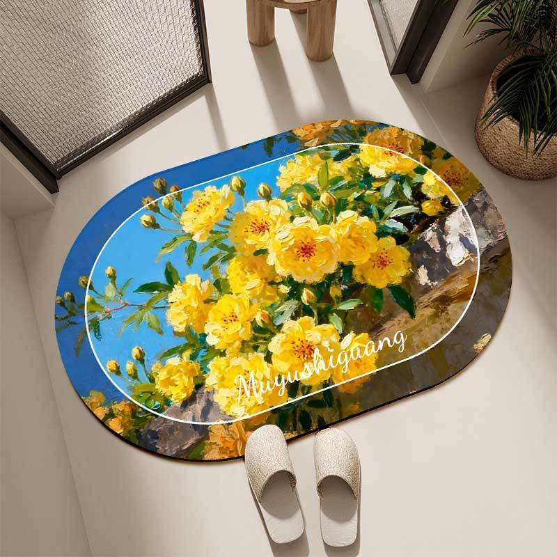 Artistic Floral Decor Rug