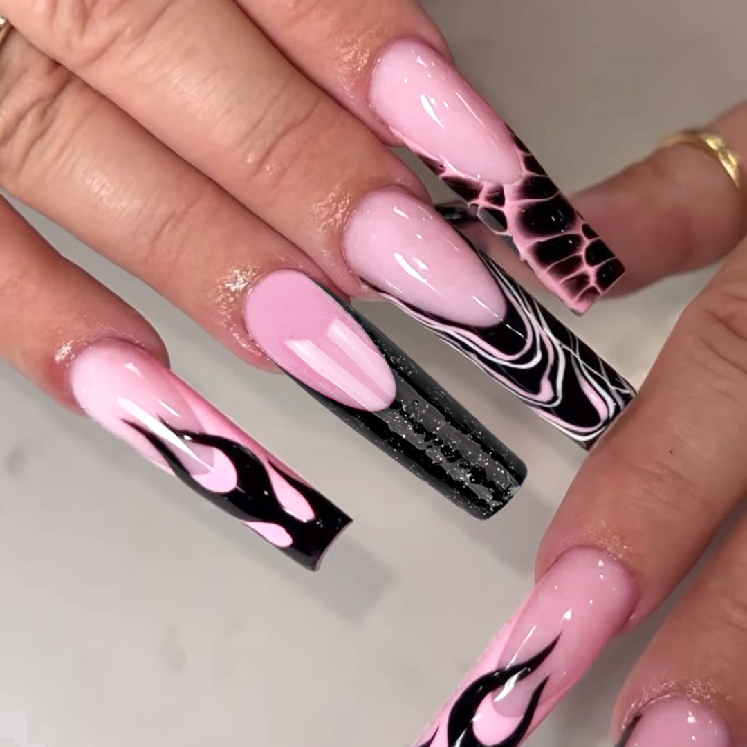 Artistic stiletto nails in modern design Stornfield