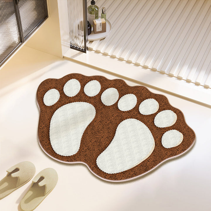 Fun Paw Print Bath Mat Stornfield