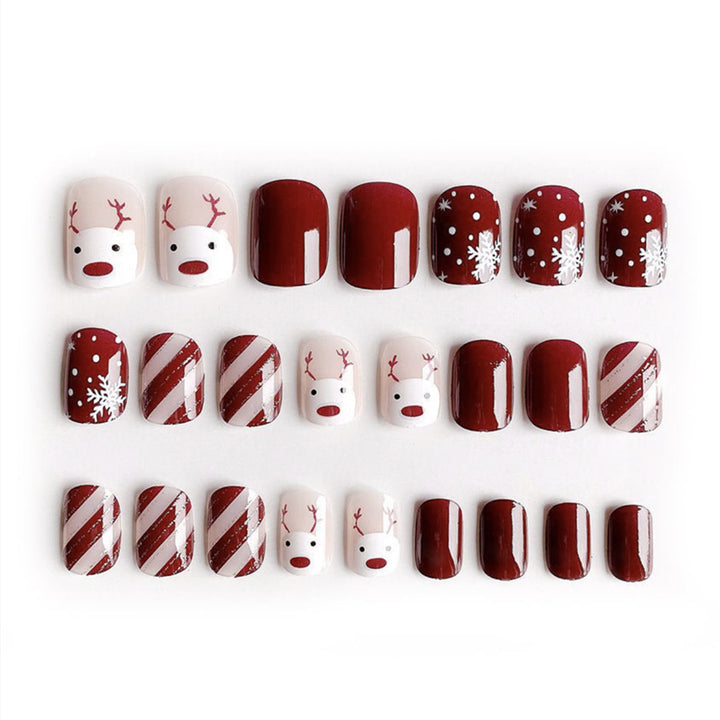 Fun Holiday-Themed Press-On Nail Set