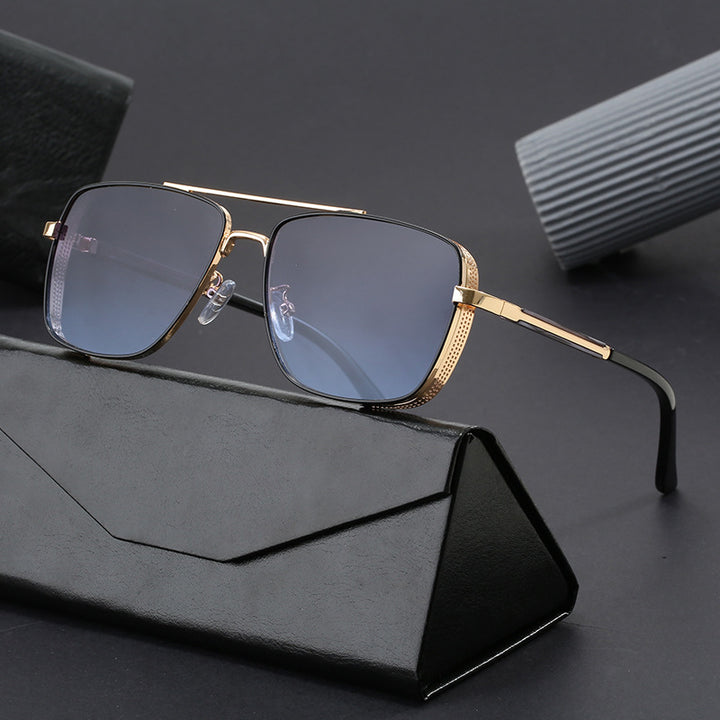 Women's fashionable square sunglasses with luxurious metal accents Stornfield