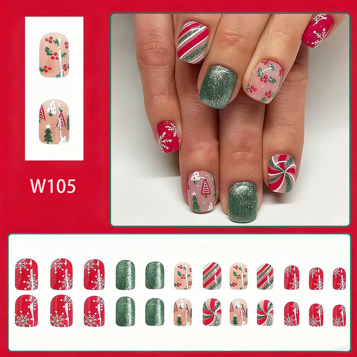 Festive nail art with winter motifs Stornfield
