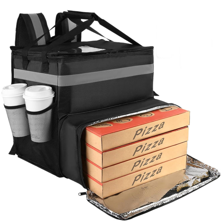 Women's Insulated Pizza Delivery Bag with Drink Holders and Reflectors Stornfield