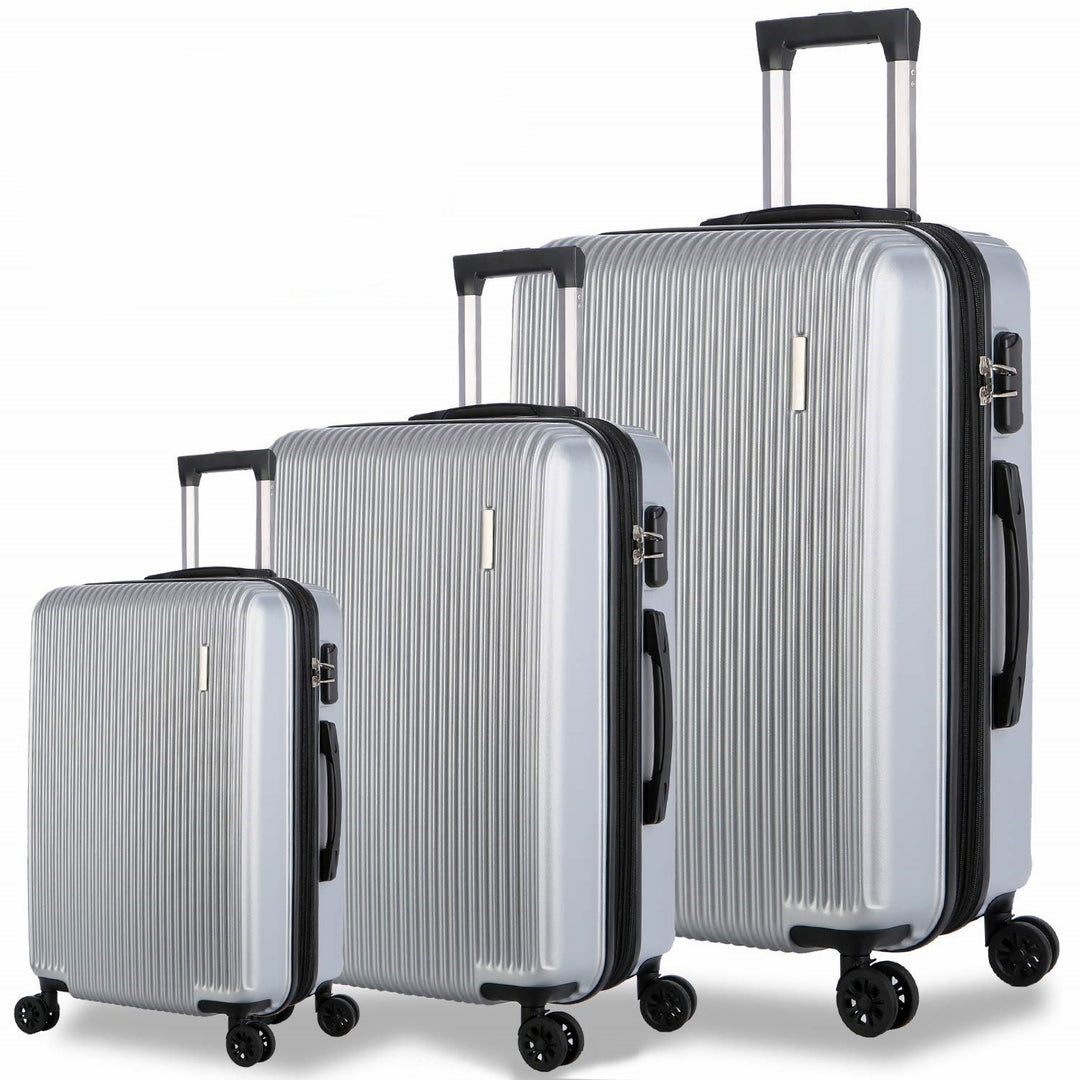 Unisex Three-Piece Expandable Hard Shell Luggage Set Stornfield