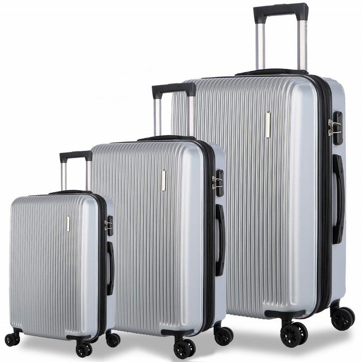Unisex Three-Piece Expandable Hard Shell Luggage Set Stornfield