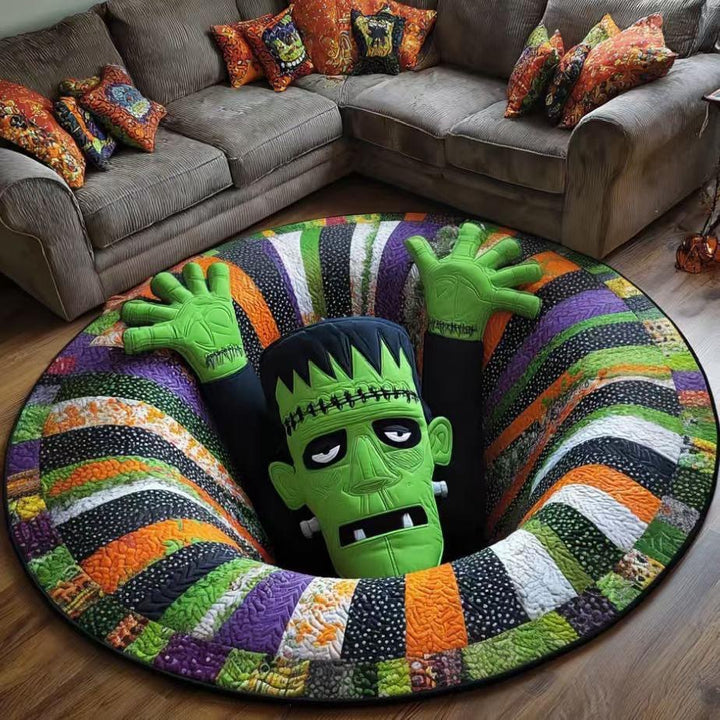 Halloween Themed 3D Optical Illusion Area Rug