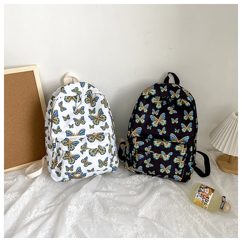 Artistic Butterfly Print Backpack Stornfield