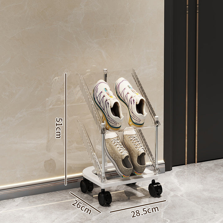 Shoe rack with transparent design Stornfield