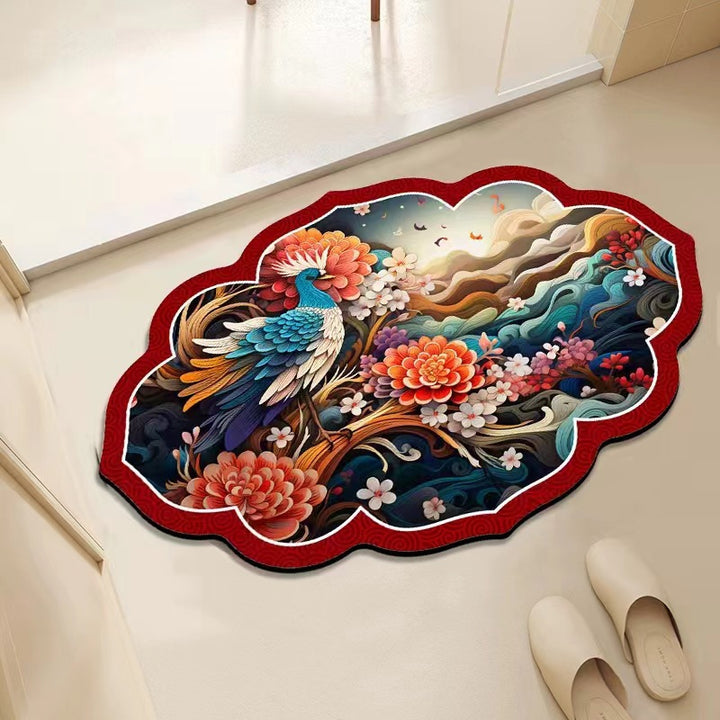 Floral Decorative Area Mat Stornfield