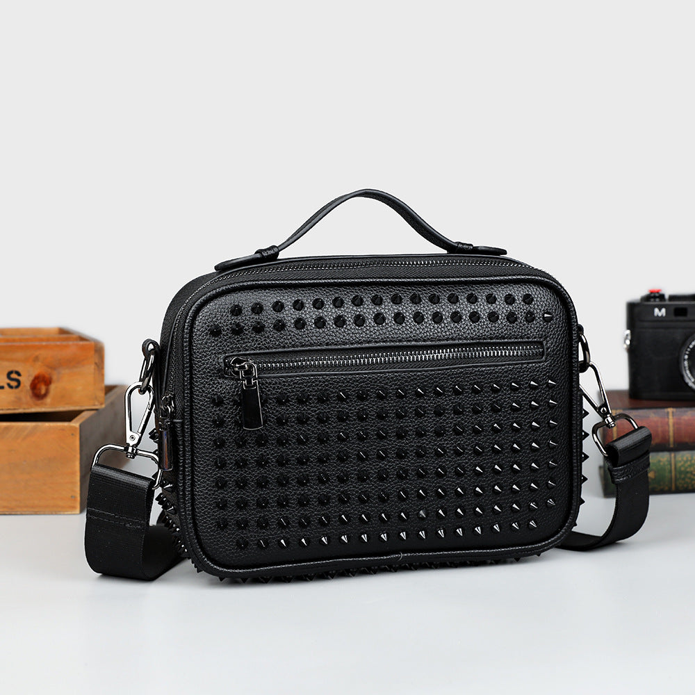 Edgy Studded Crossbody Bag