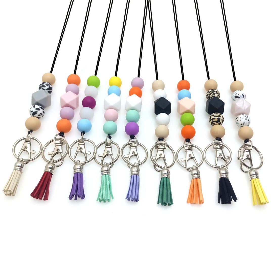 Colorful Beaded Keychain Holder Stornfield