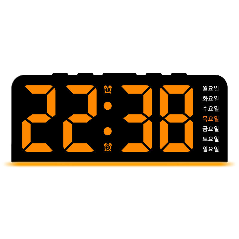 Digital LED alarm clock with color change Stornfield
