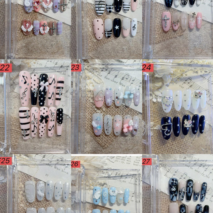 Decorative Press-On Nail Art Set 1790731572