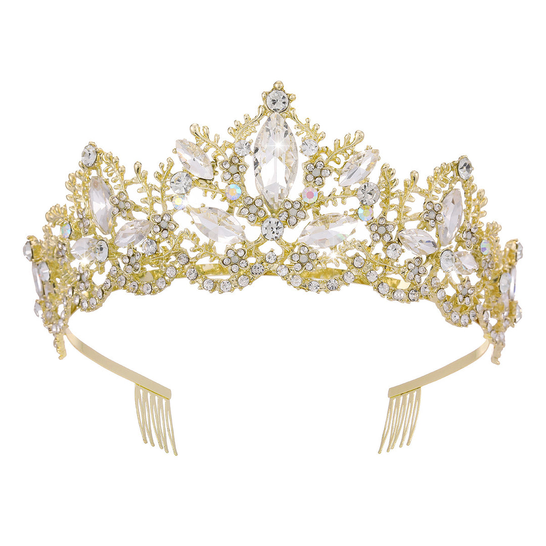 Ladies Glamorous Tiara with Sparkling Crystal Decorations Stornfield