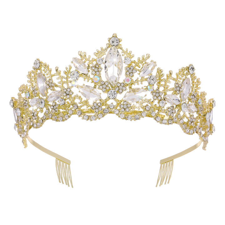 Ladies Glamorous Tiara with Sparkling Crystal Decorations Stornfield