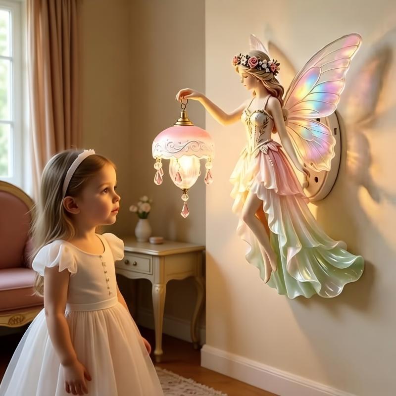 Decorative fairy figure with LED light Stornfield
