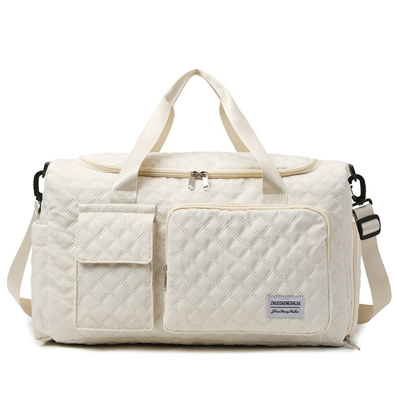Premium Quilted Gym Duffel Bag