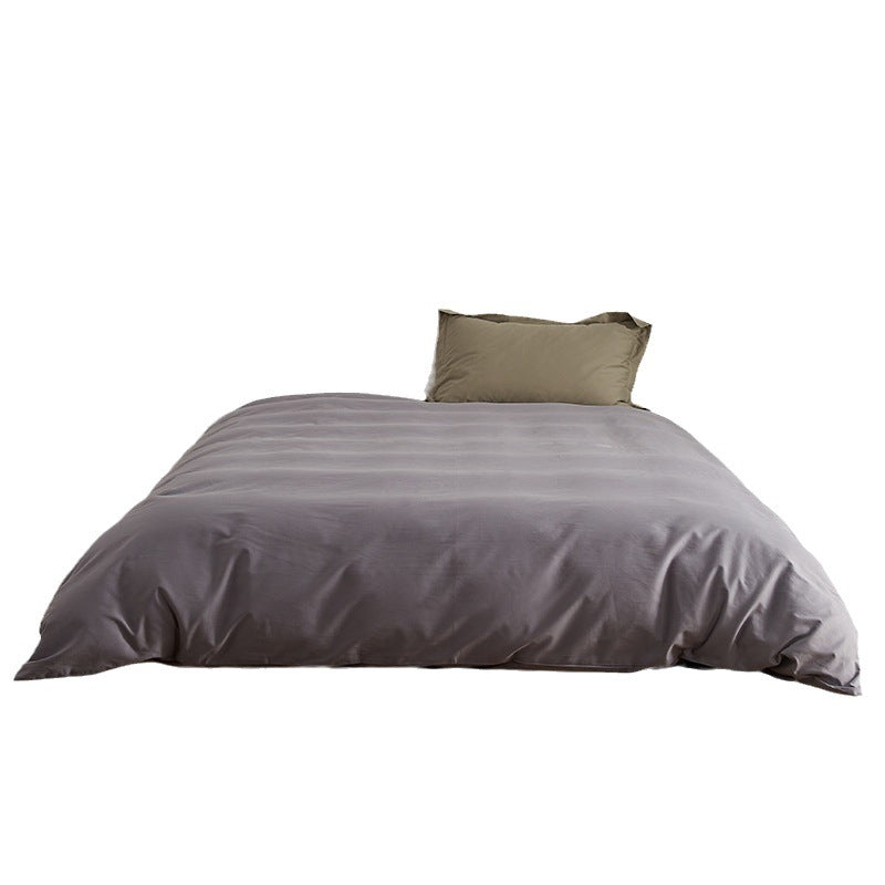 Duvet cover set made of cotton percale with extra soft finish and hotel closure