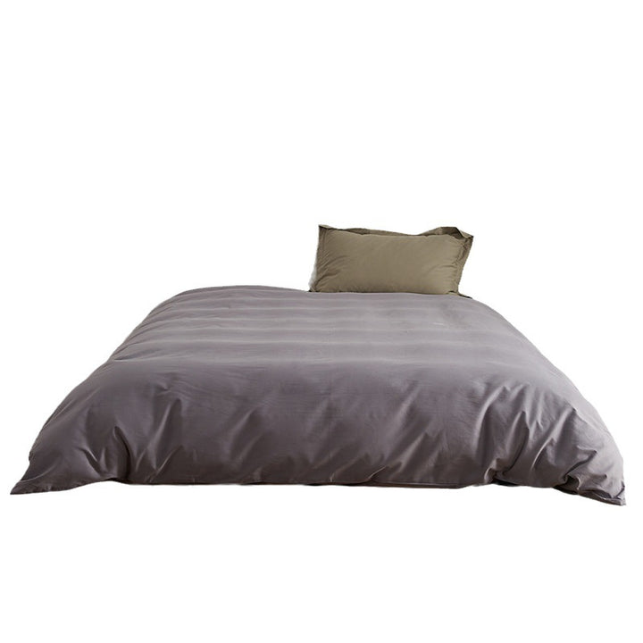 Duvet cover set made of cotton percale with extra soft finish and hotel closure
