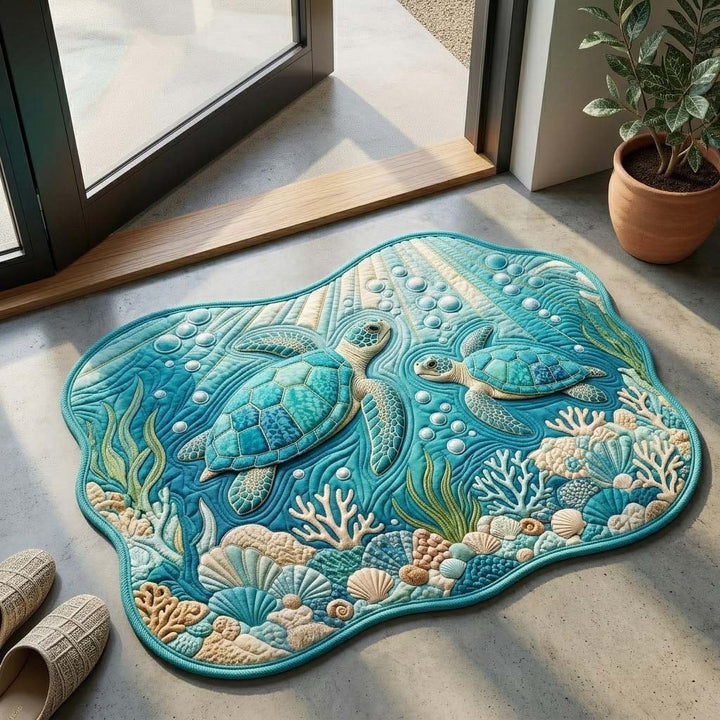 Nautical Sea Turtle Accent Mat Stornfield