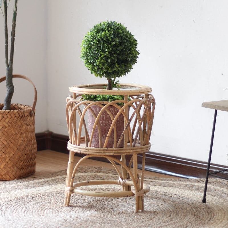 Rattan plant stand with modern design Stornfield