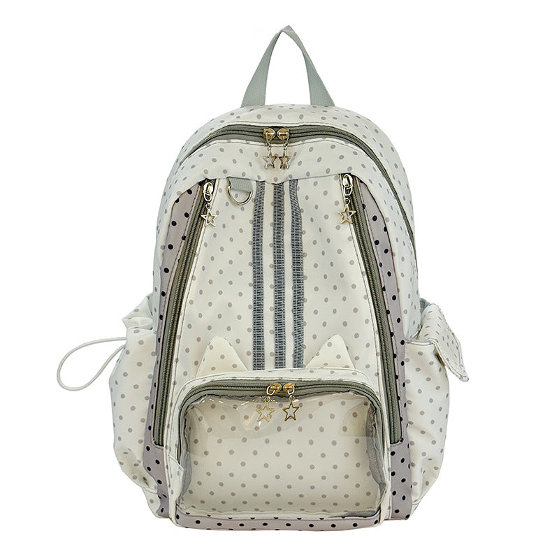 Playful Polka Dot School Backpack Stornfield