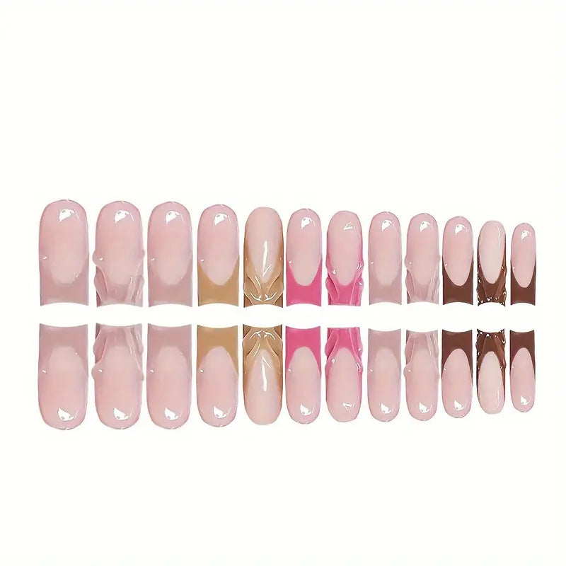 Artistic Ombre Press-On Nail Set Stornfield