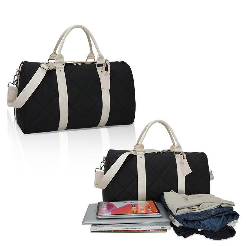 Quilted Travel Duffel Bag with Adjustable Strap Stornfield