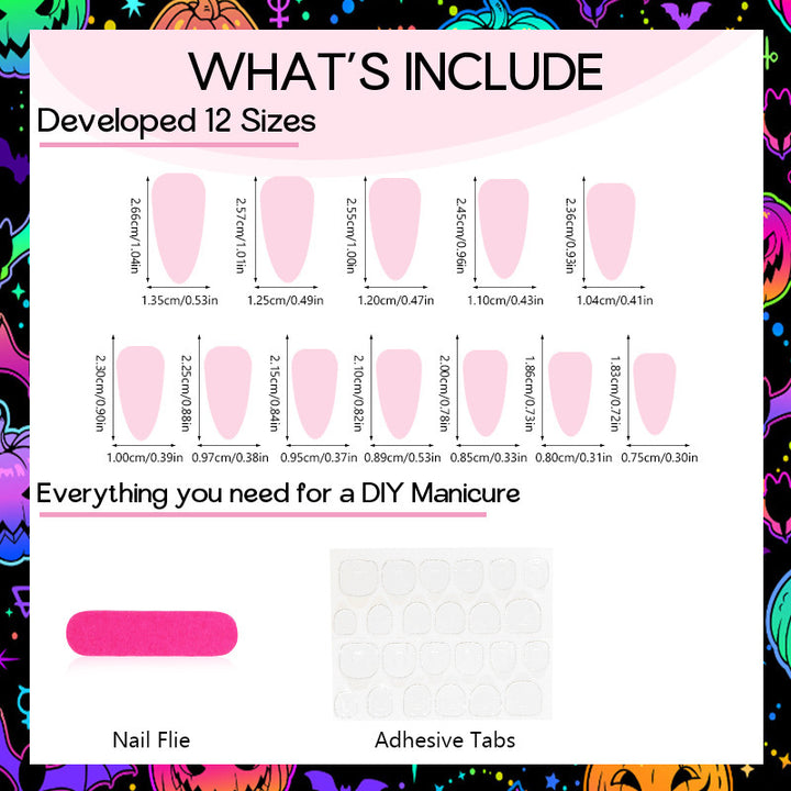 Artificial Nail Set with Elegant Drop Designs Stornfield