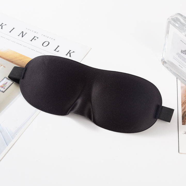 Unisex nan anatomically shaped sleep mask with formed eye sockets, lightweight foam core, and elastic comfort band Stornfield