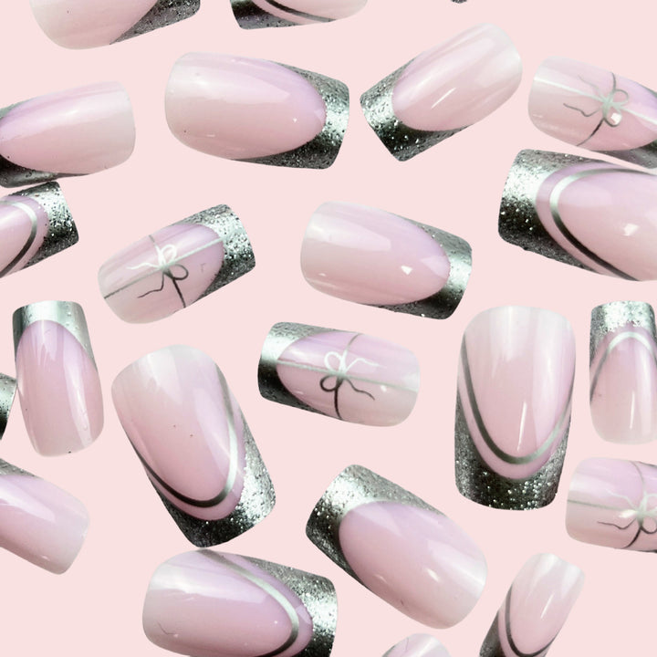 Elegant French Tip Press-On Nail Extensions Stornfield