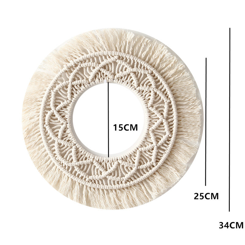 Bohemian Macrame Wall Mirror Stornfield