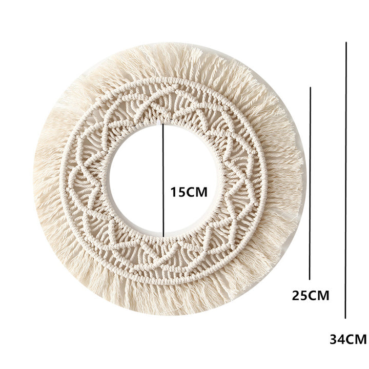 Bohemian Macrame Wall Mirror Stornfield