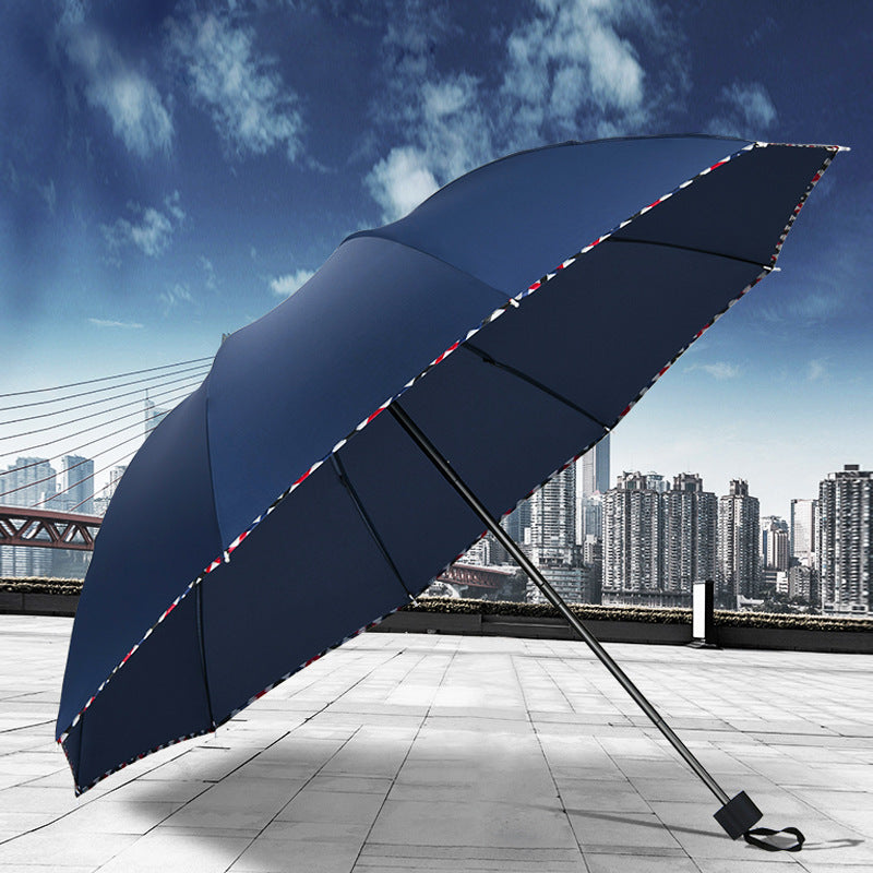 Women Handy Folding Umbrella with Wind Protection System Stornfield
