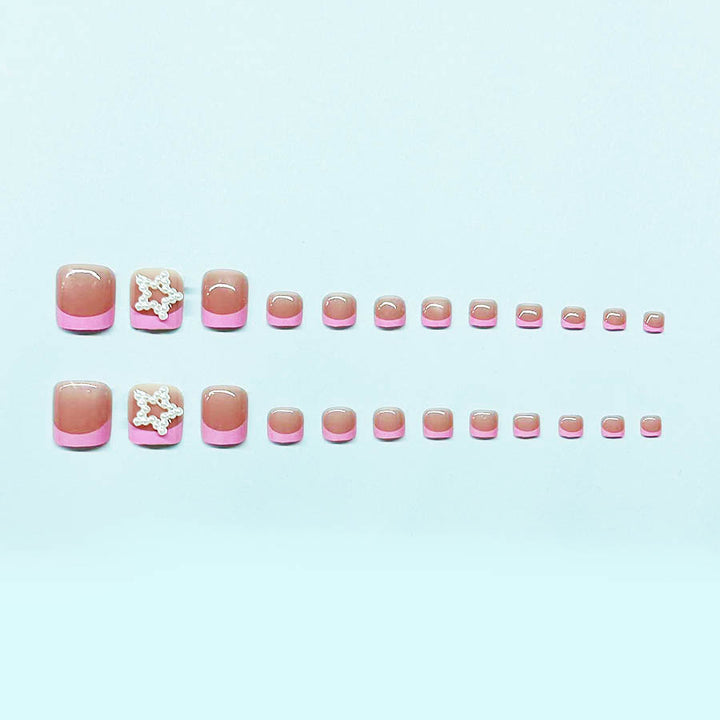 Foot nail art set with stylish 3D decorations Stornfield