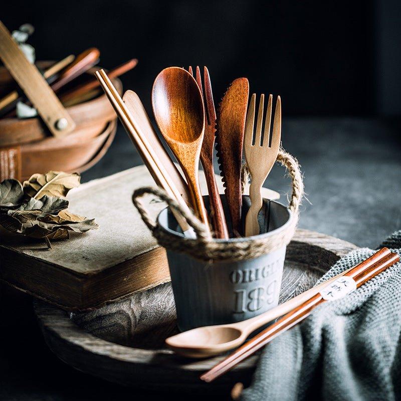 Japanese Plain Style Wooden Utensil Sets | Stornfield
