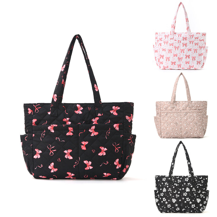 Practical cotton bag with cute bear motif Stornfield