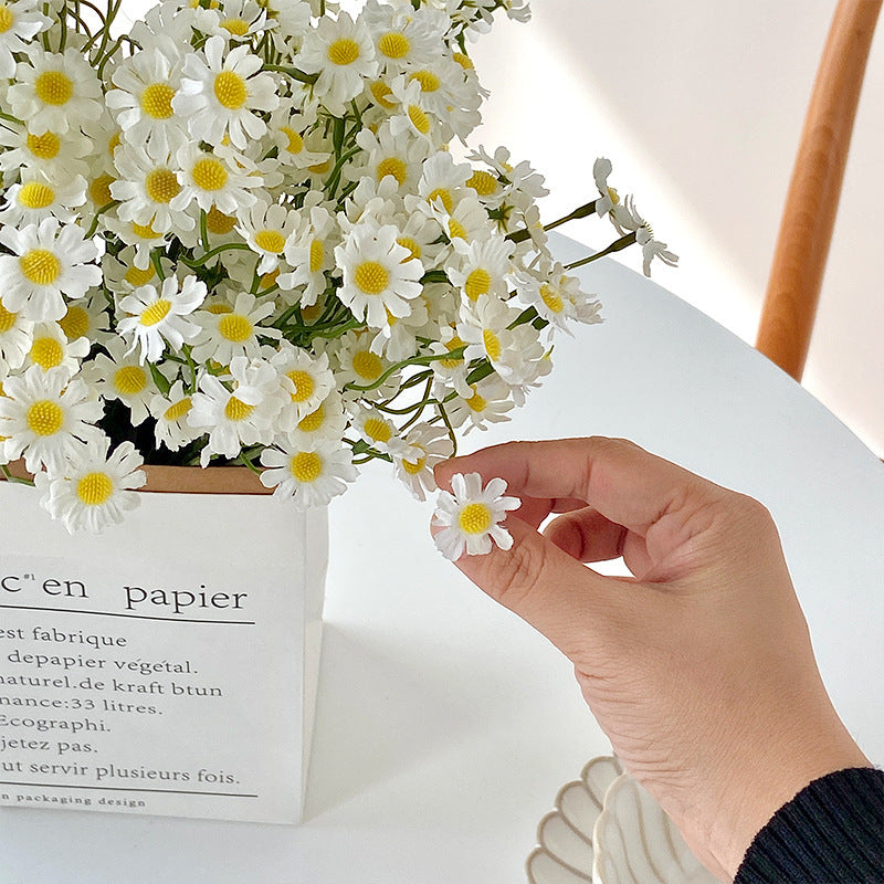 Charming Faux Daisy Bouquet