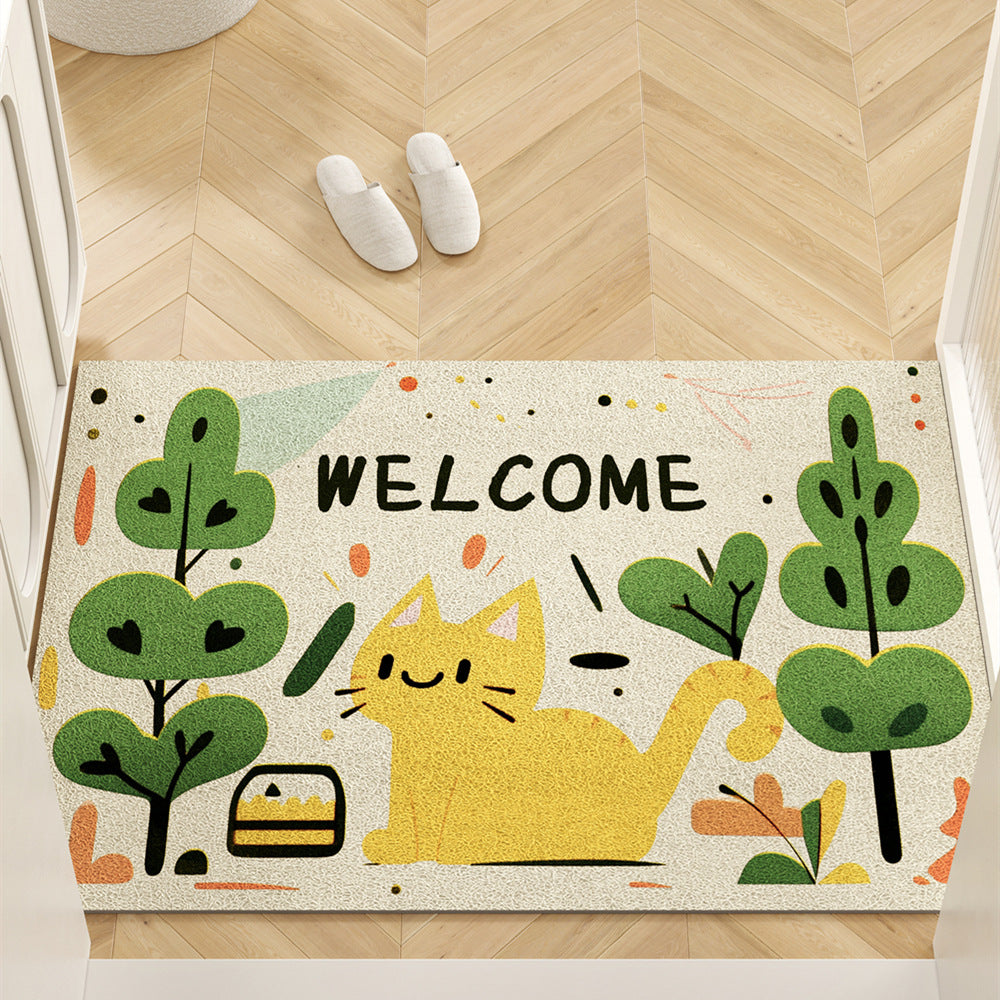 Cat-Themed Decorative Doormat