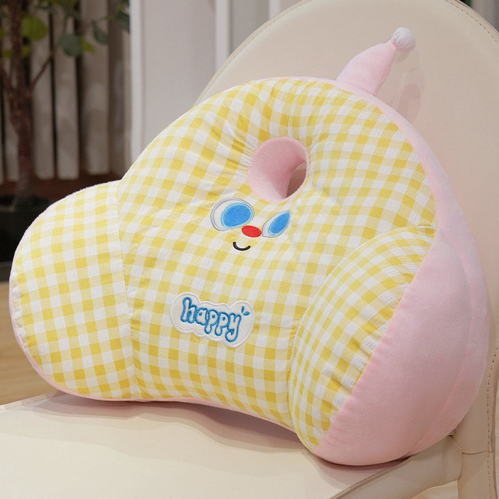 Plush back support pillow with casual design Stornfield